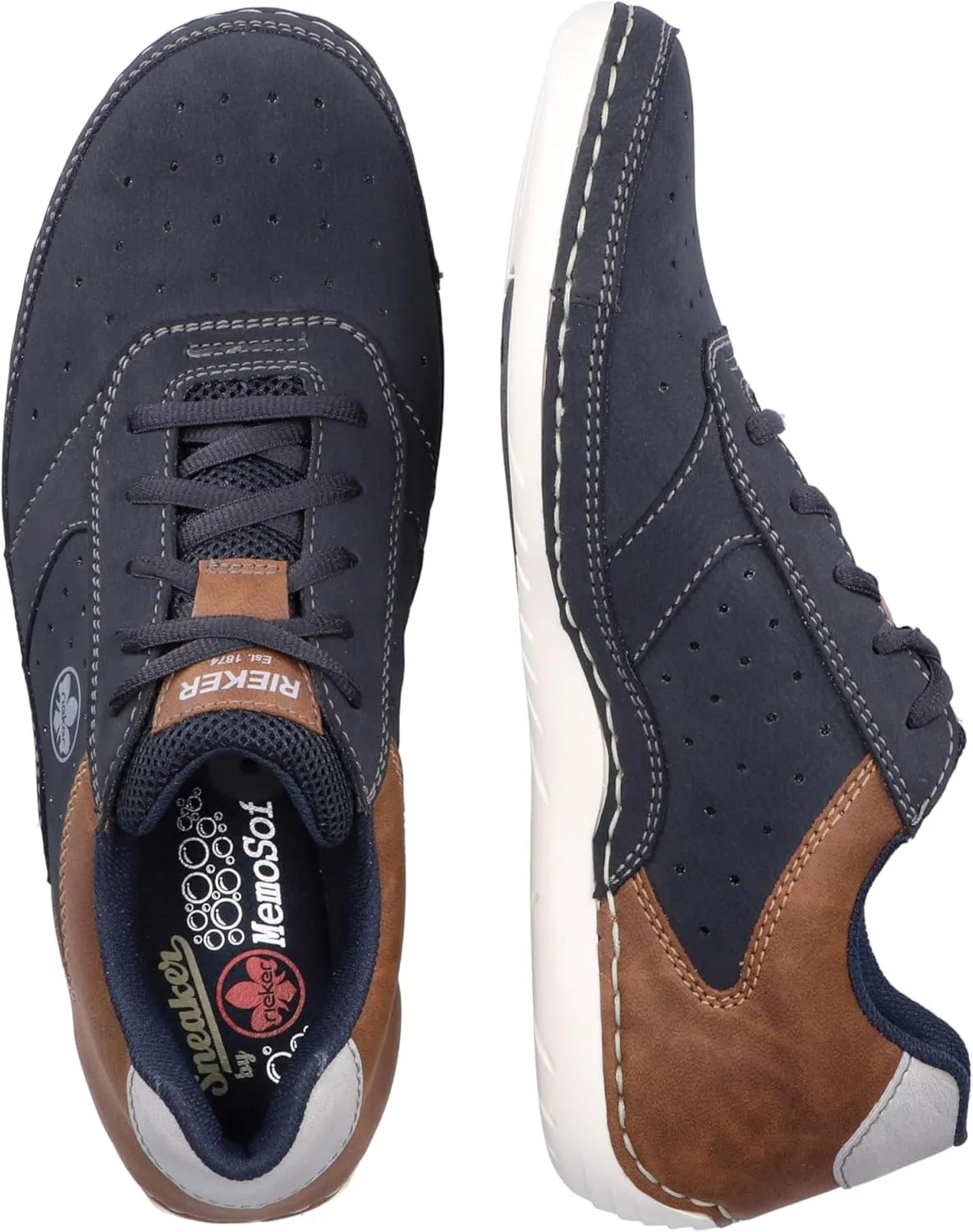 Rieker Men's Classic Lace-up Half Shoe
