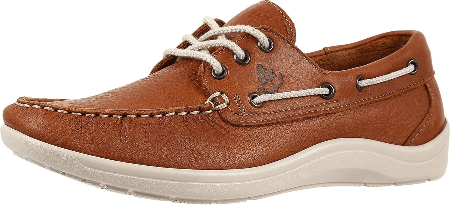 SAS Catalina Lace Up Boat Shoe Sandstone 12 W - Wide (C)
