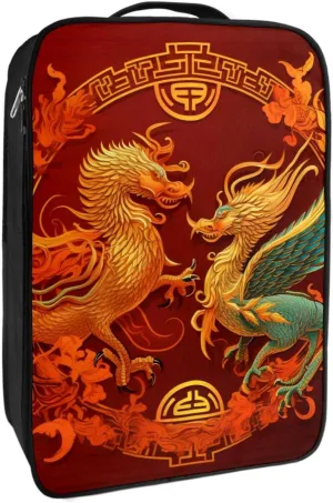 Shoe Bags for Travel,Travel Shoe Bags for Packing,Shoe Travel Bag,Chinese Dragon and Phoenix