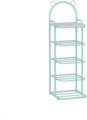 Shoe Rack for Entryway 5-Tier Shoe Rack, Stury Metal Shoe Storage Rack, Mini Vertical Children's Shoe Shelf, Space Saving, Ideal for Entrance Living Room Bedroom Dorm Shoe Shelf Organ