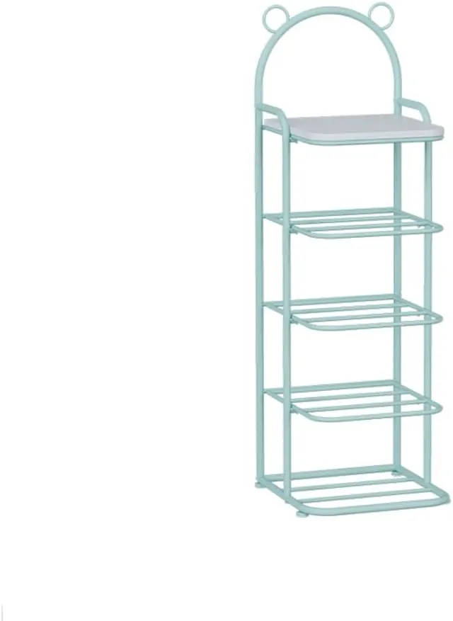 Shoe Rack for Entryway 5-Tier Shoe Rack, Stury Metal Shoe Storage Rack, Mini Vertical Children's Shoe Shelf, Space Saving, Ideal for Entrance Living Room Bedroom Dorm Shoe Shelf Organ