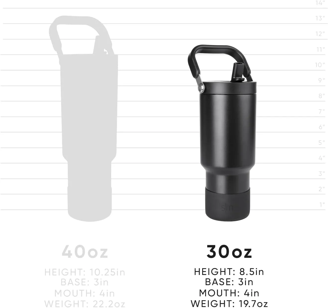 Simple Modern Trek Pivot | 30oz Flip Straw Tumbler with Handle | Water Bottle & Boot | Interchangeable Straw & Chug Lids | Insulated Stainless Steel Jug | Gym Sports Outdoors | Blush