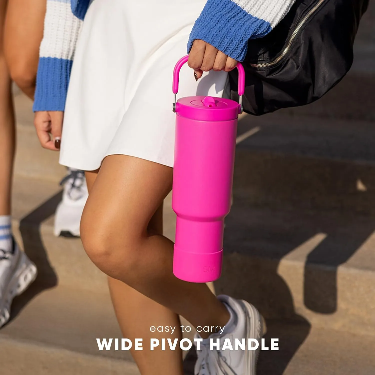 Simple Modern Trek Pivot | 40oz Flip Straw Tumbler with Handle | Water Bottle & Boot | Interchangeable Straw & Chug Lids | Insulated Stainless Steel Jug | Gym Sports Outdoors | Slumberland