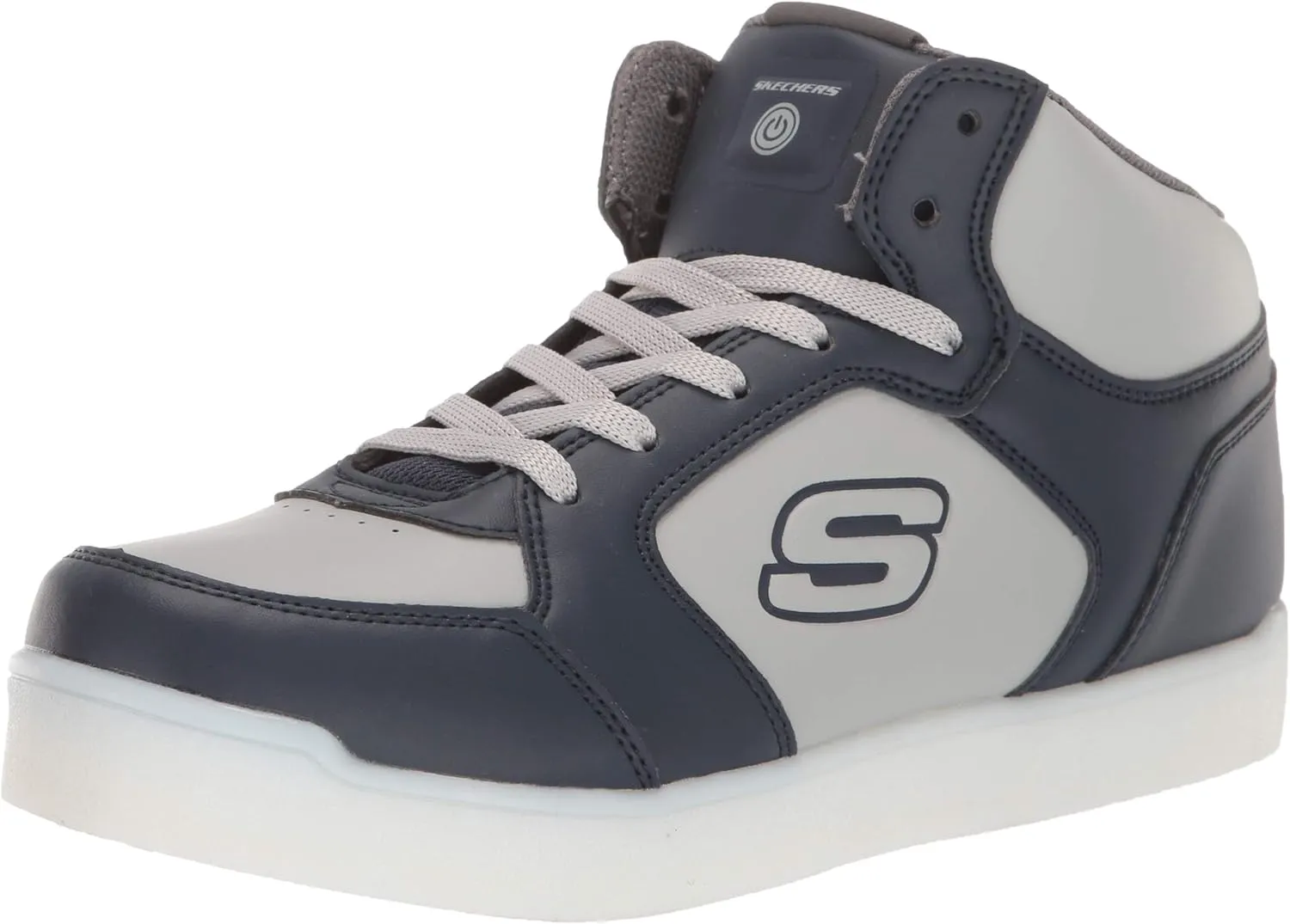 Skechers Boy's Mid Top Lace Up Shoe W/Hidden Sneaker