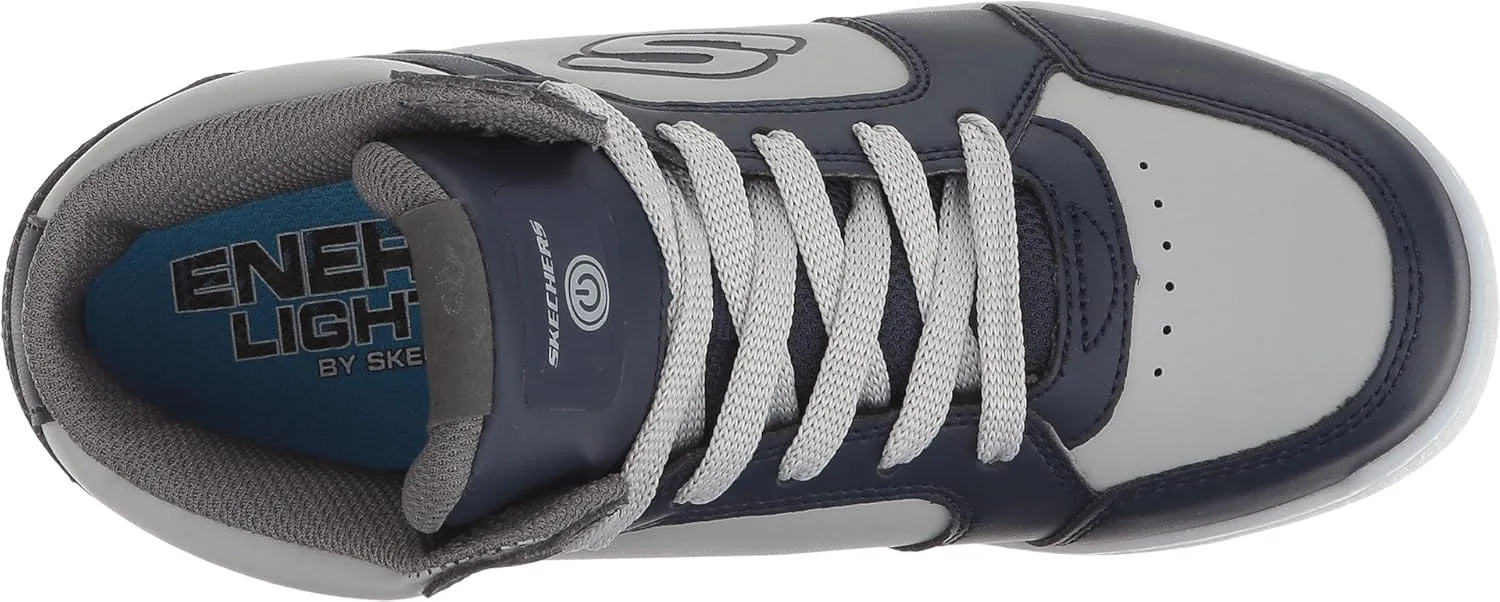 Skechers Boy's Mid Top Lace Up Shoe W/Hidden Sneaker