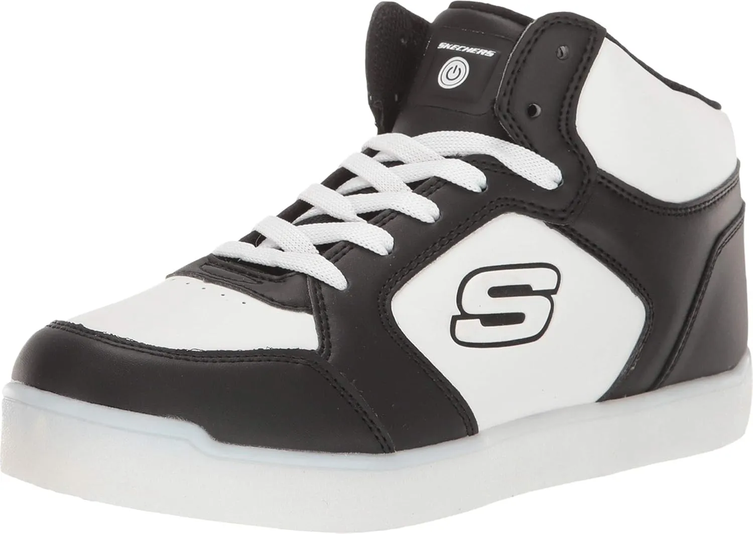Skechers Boy's Mid Top Lace Up Shoe W/Hidden Sneaker