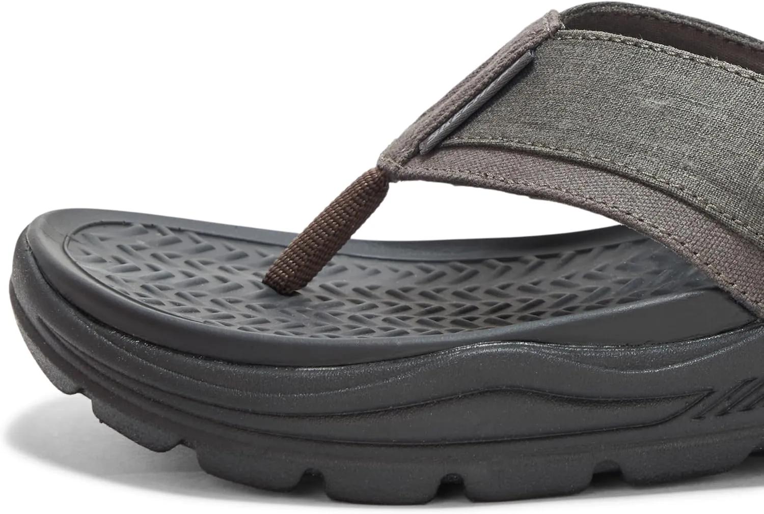 Skechers Men's Arch Fit Motley Sd-Rigel Canvas Thong Sandal