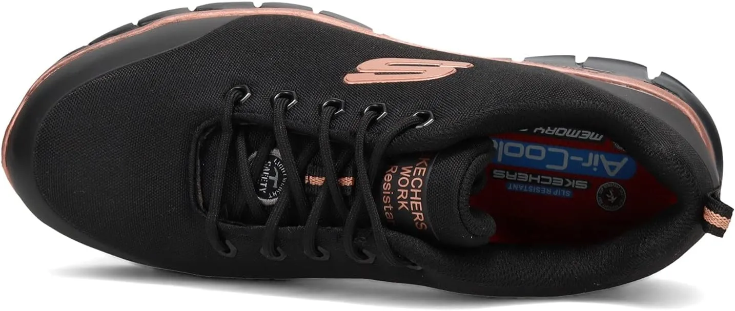 Skechers Women's Lace Up Athletic Safety Toe Industrial Shoe