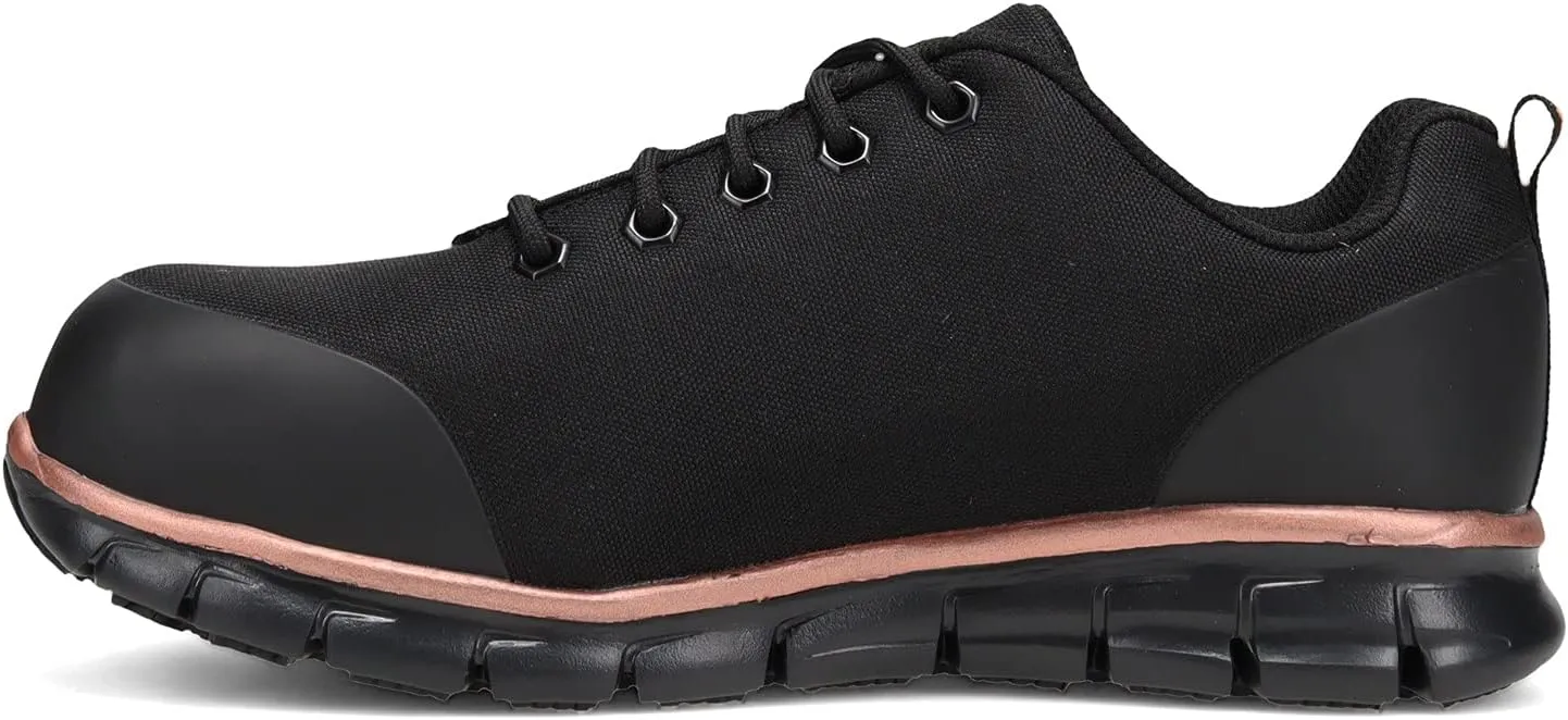 Skechers Women's Lace Up Athletic Safety Toe Industrial Shoe