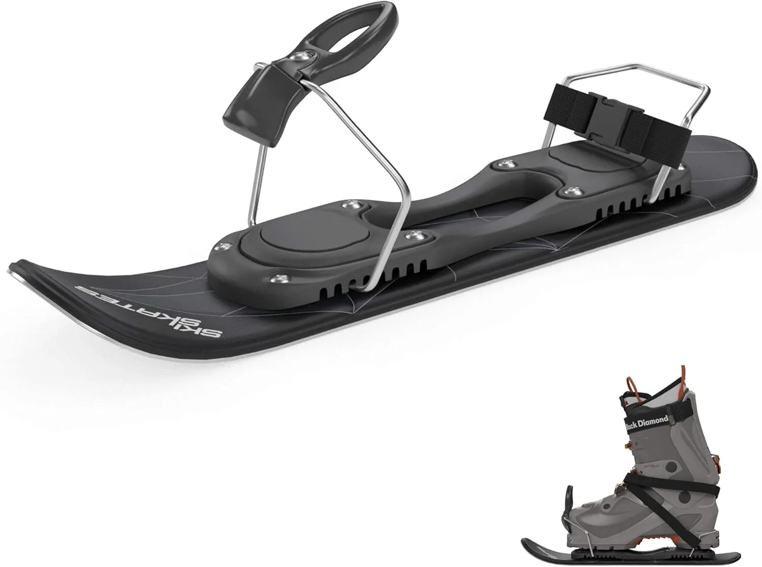Skiskates - Short Mini Ski Skates for Snow | Skating Skis Snowblades Skiboards | Ice Skates for Snow | Shortest Skis Ever