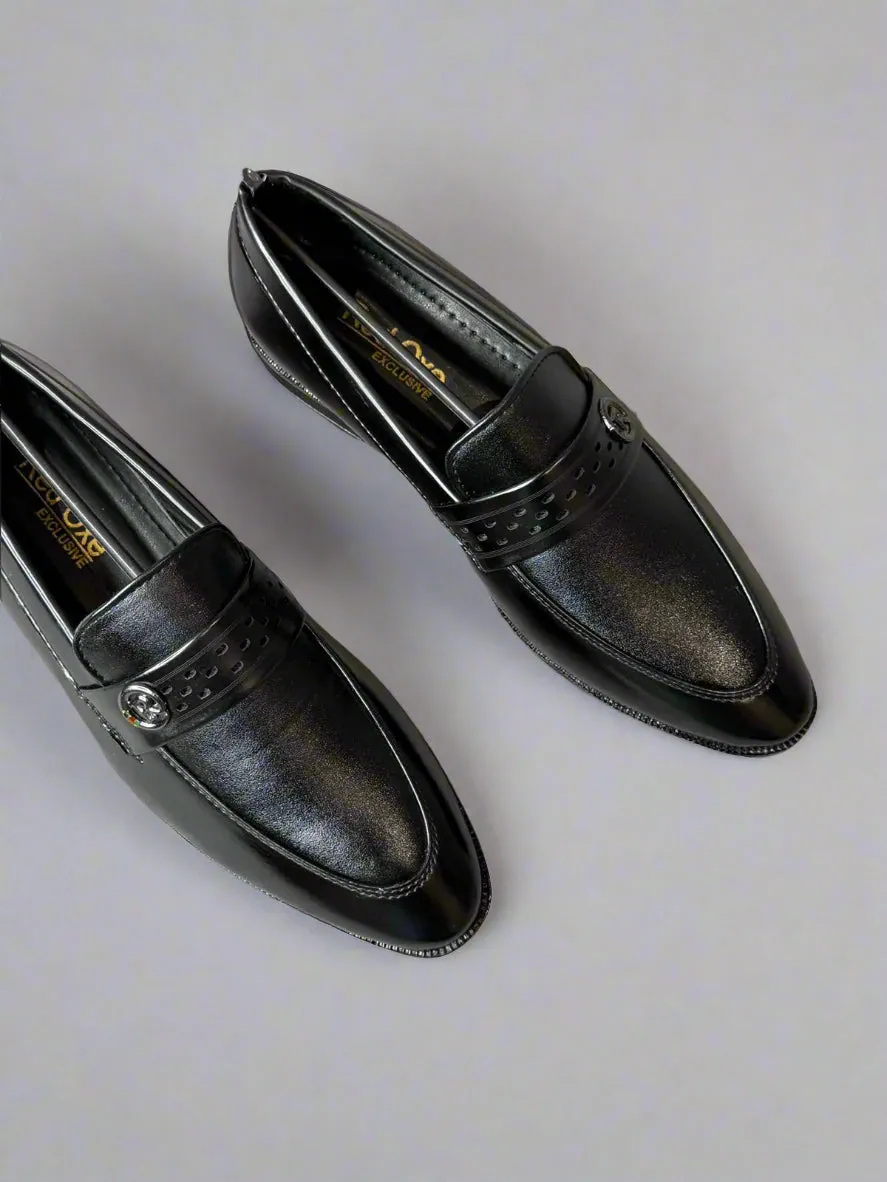 Slip-on Semi Leather Sole Shoes