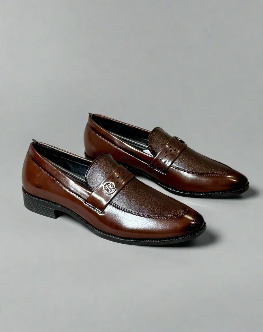 Slip-on Semi Leather Sole Shoes