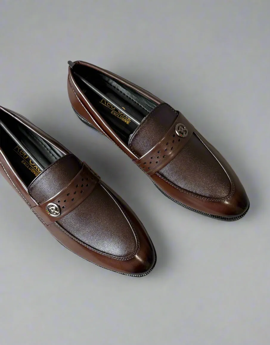 Slip-on Semi Leather Sole Shoes