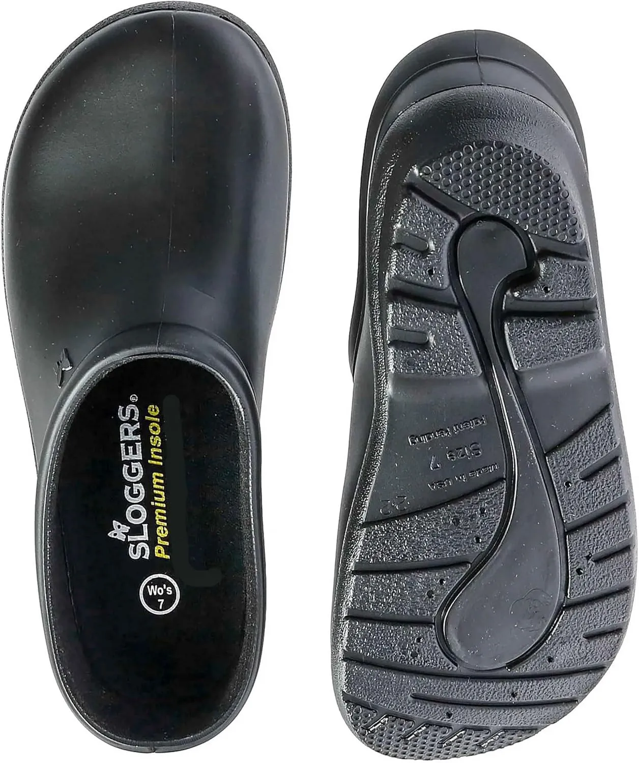 Sloggers - Original Waterproof Restaurant Work Shoe for Men – Outdoor Slip-On Rain and Durable Footwear Made in The USA with Premium Comfort Support Insole