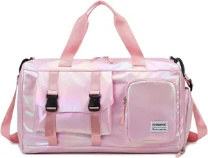 Small Gym Bag for Women with Shoe Compartment - Ideal for Dance, Cheer, Yoga, and Gym Use - Durable Duffel Bag Gym