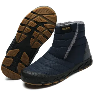 Snow Boots Autumn & Winter Warm Outdoor Casual Shoes Wear-Resistant Hiking Shoes Footwear Non-slip & Waterproof Winter Barefoot Shoe (Unisex)