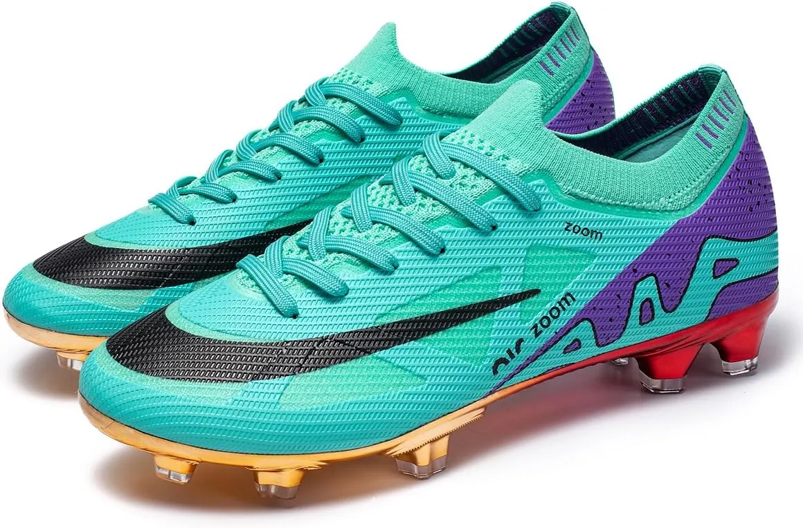 Soccer Cleats for Mens Indoor Soccer Shoes Unisex Baseball Turf Shoes Youth Rugby Shoes Adult AG FG TF Football Boots Wide Training Sneaker