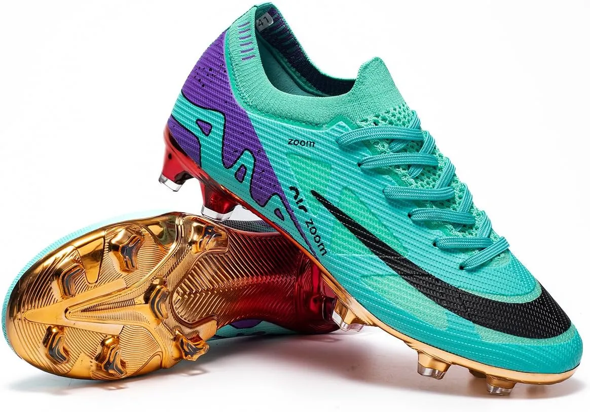 Soccer Cleats for Mens Indoor Soccer Shoes Unisex Baseball Turf Shoes Youth Rugby Shoes Adult AG FG TF Football Boots Wide Training Sneaker