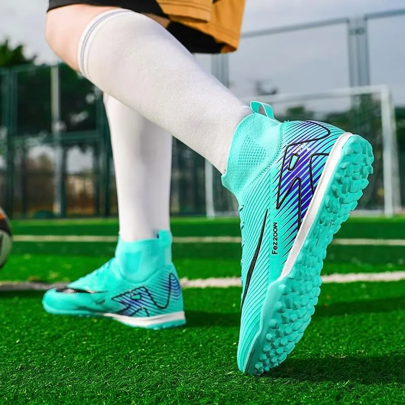 Soccer Cleats for Mens Indoor Soccer Shoes Unisex Baseball Turf Shoes Youth Rugby Shoes Adult AG FG TF Football Boots Wide Training Sneaker
