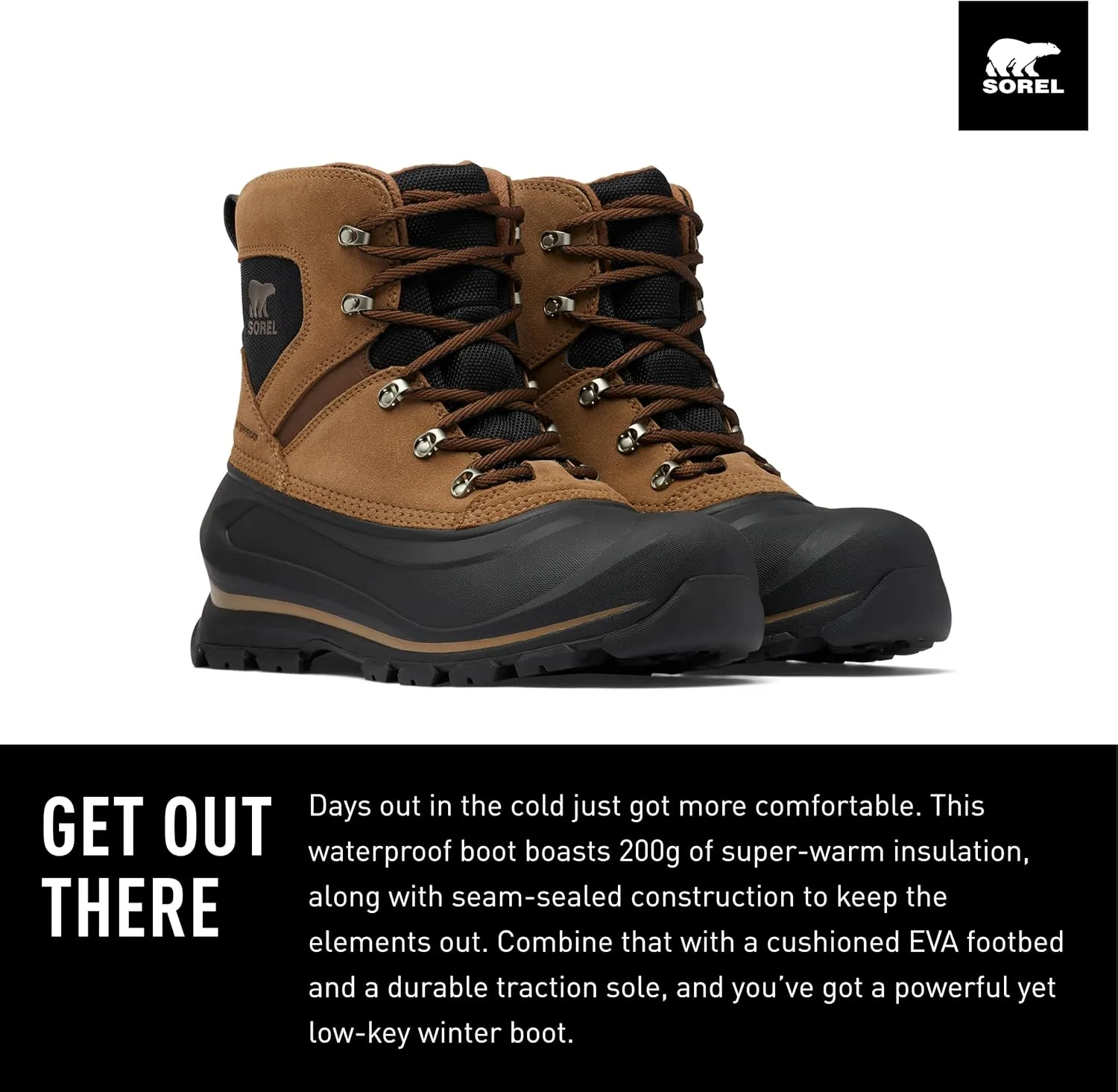 SOREL - Men's Buxton Lace Waterproof Winter Boot
