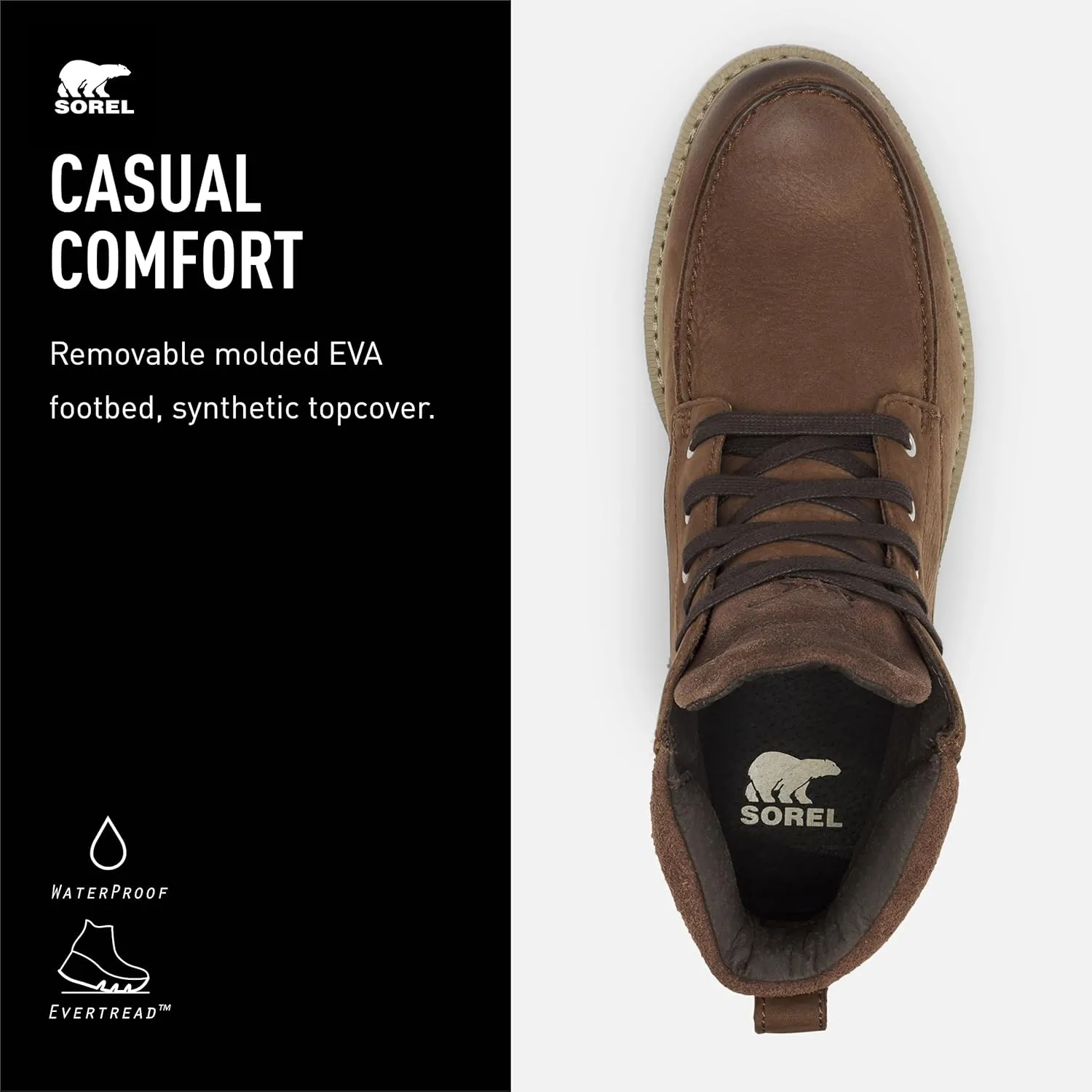 SOREL Men's Madson ll Moc Toe Waterproof Boot