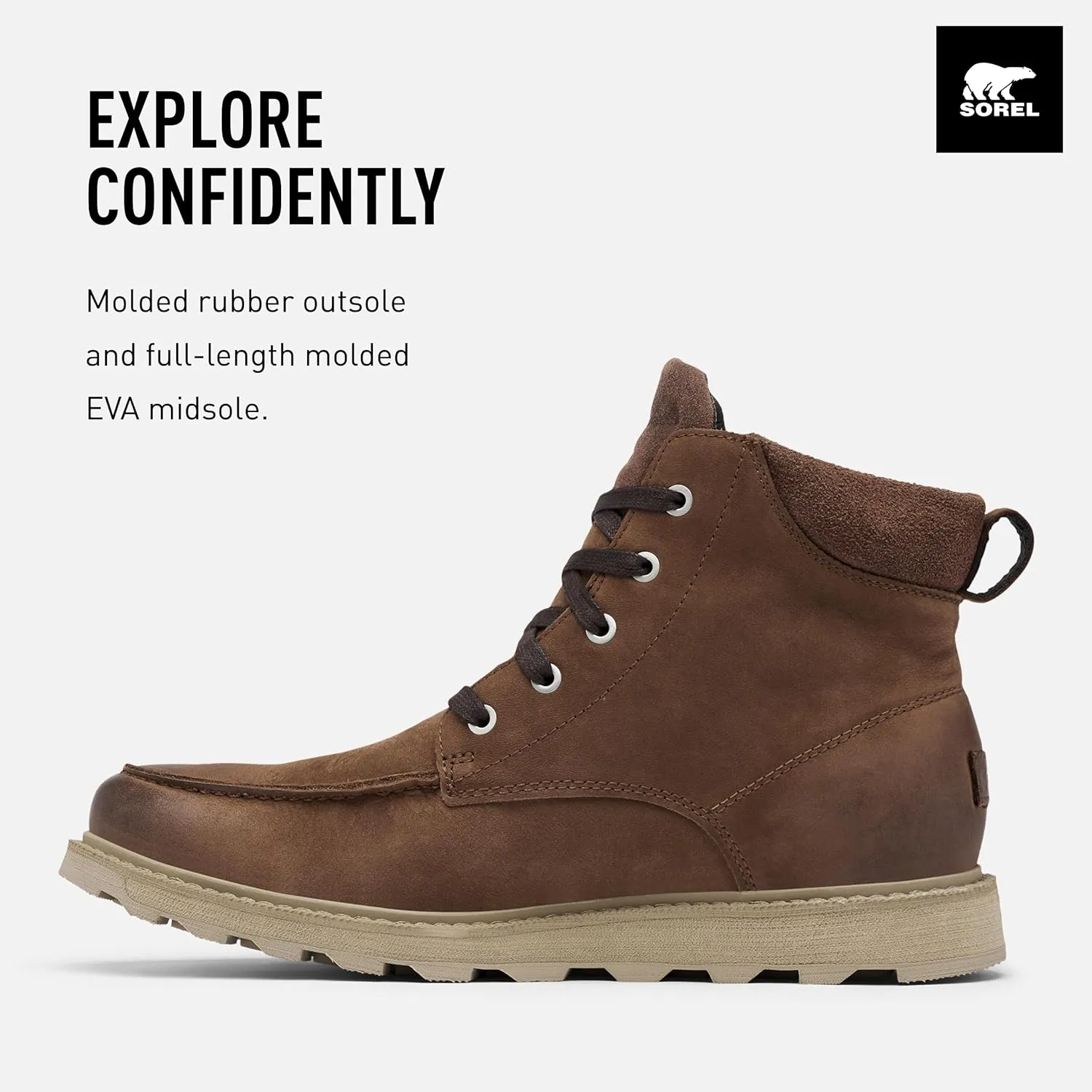 SOREL Men's Madson ll Moc Toe Waterproof Boot