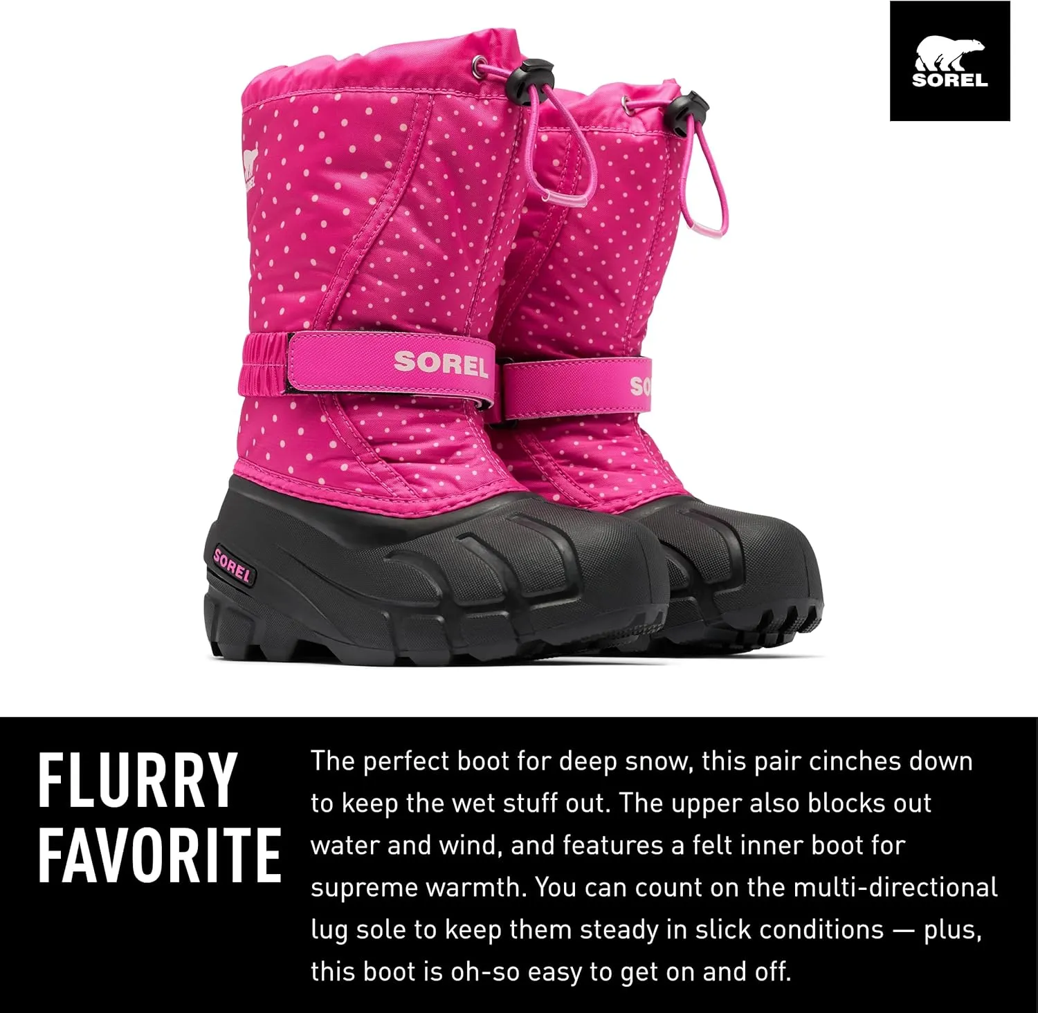 Sorel Unisex-Child Flurry Boot Print