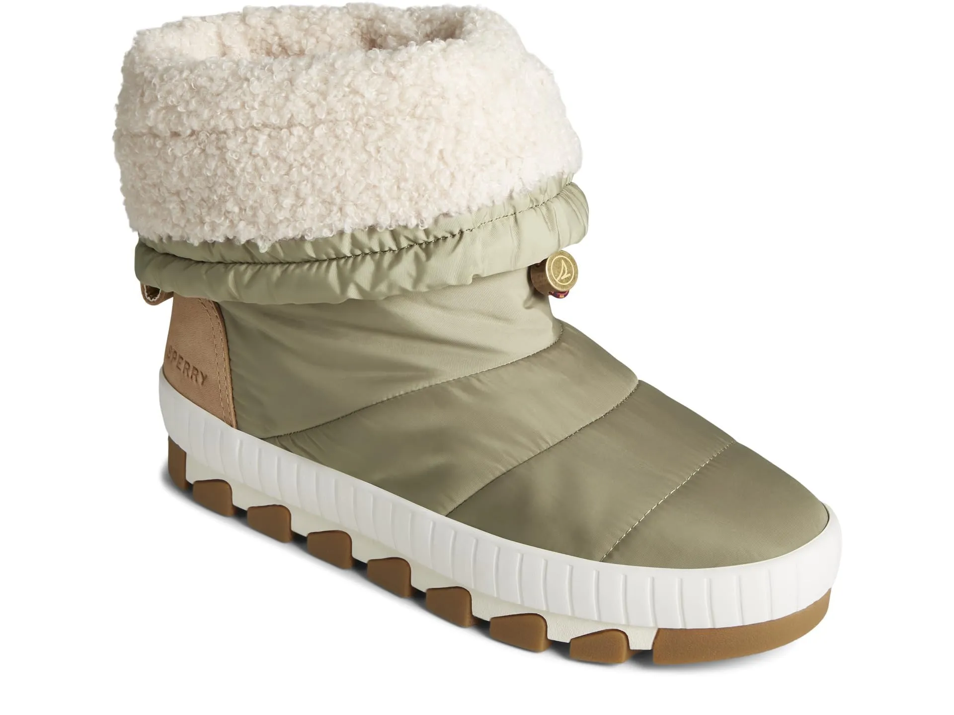 Sperry Ladies Footwear Women's Torrent FOLD Down Snow Boot, Olive, 6