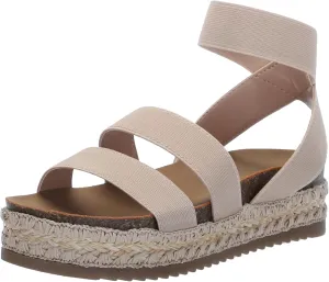Steve Madden Girls Shoes Girls Krissy Sandal, Natural, 3 Little Kid