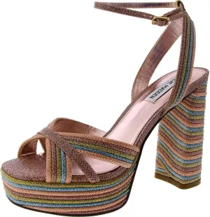 Steve Madden Women's Laurel Heeled Sandal RAINBOW, 7.5