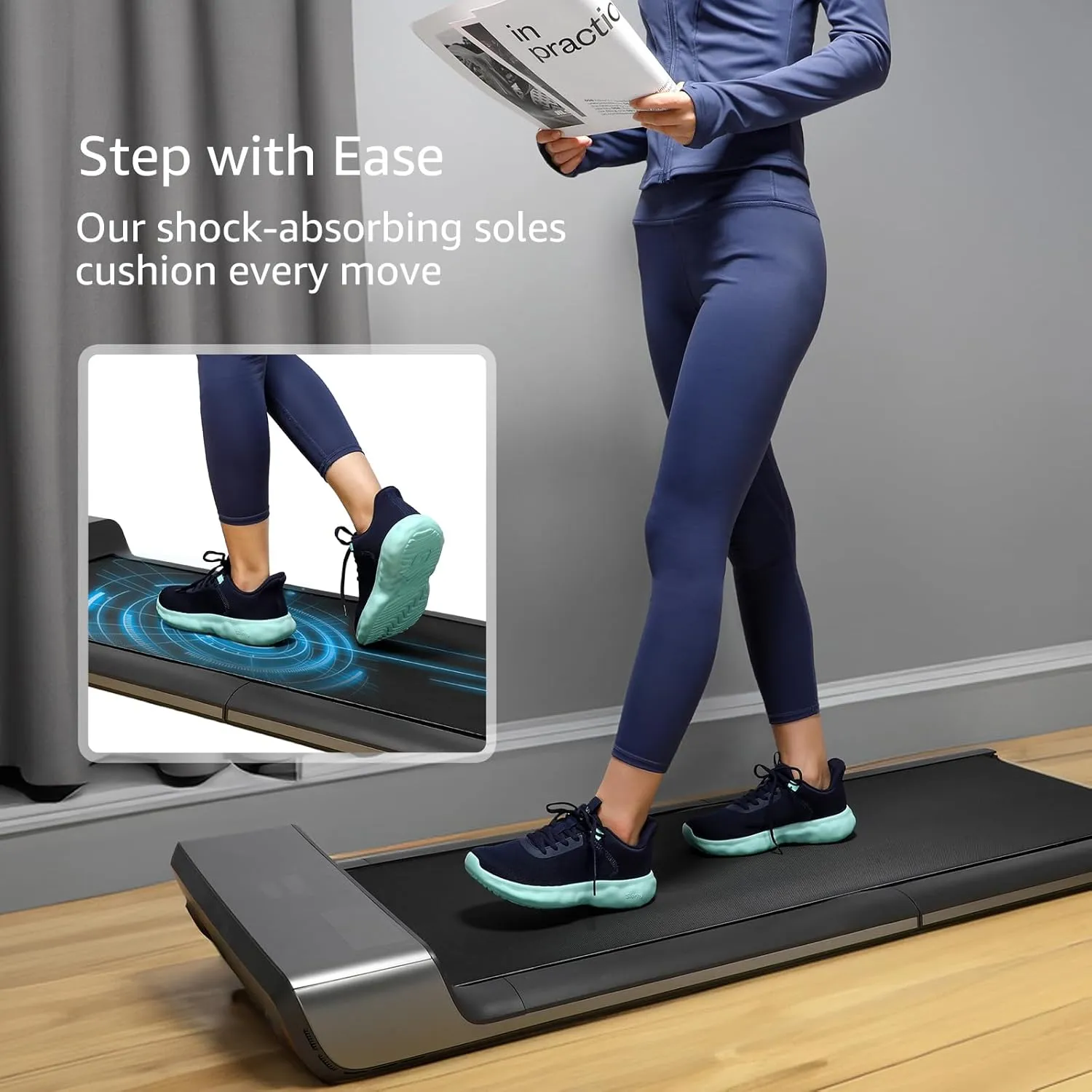 STQ Road Running Shoes for Womens Breathable Cushion Tennis Walking Sneakers Women Athletic Gym Workout Sport Training Fitness Cushioned Lightweight Comfort Plantar Fasciitis