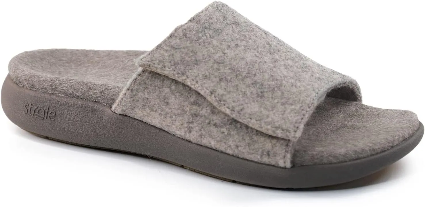 Strole Den Women's Wool Slippers with Orthotic Arch Support
