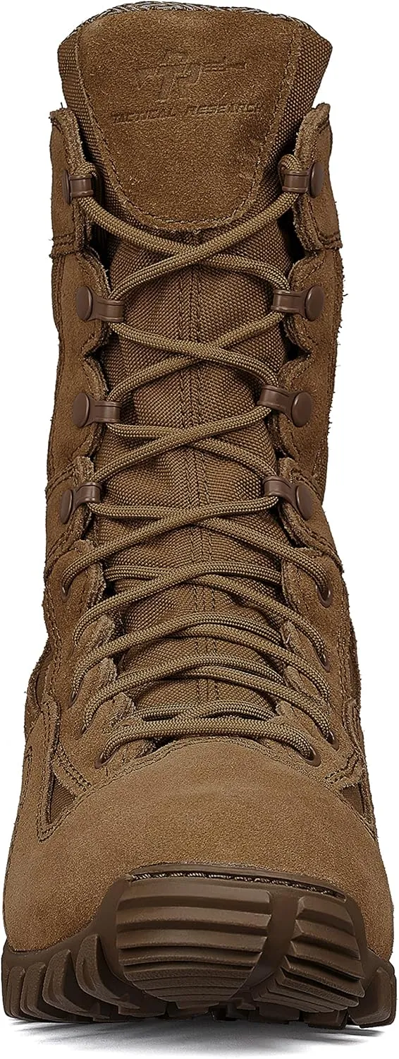 Tactical Research Khyber TR550WPINS 8 Inch Combat Boots For Men - Army OCP ACU Lightweight Waterproof and 400g Insulated Coyote Brown Leather With Vibram Ibex Outsole