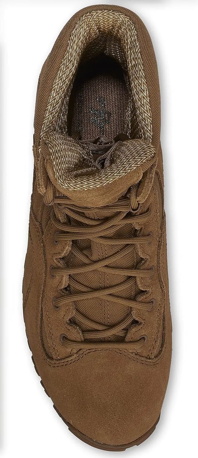 Tactical Research Khyber TR550WPINS 8 Inch Combat Boots For Men - Army OCP ACU Lightweight Waterproof and 400g Insulated Coyote Brown Leather With Vibram Ibex Outsole