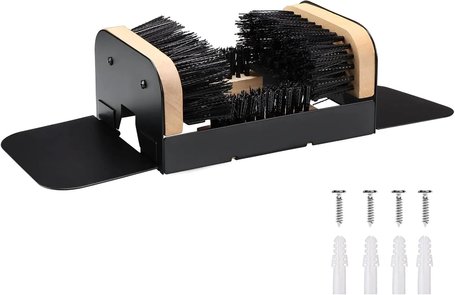 The Original Boot Scrubber, Outside Boot Scraper, for All Weather Industrial Shoe Cleaner & Scraper Brush (with Ears)