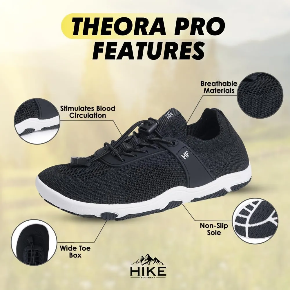 Theora Pro HF - Ergonomic Supportive Non-Slip Barefoot Shoes, Wide Toe Box Durable Breathable Ultralight Walking Shoe for Women Men
