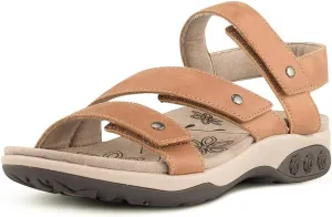 Therafit Haley Fully Adjustable Arch Support Leather Women's Sandal - for Plantar Fasciitis/Foot Pain