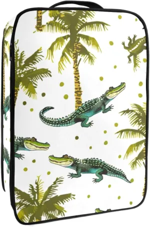 Travel Shoe Bag,Waterproof Portable Organizer Storage Shoe Pouch,Dot Palm and Crocodile
