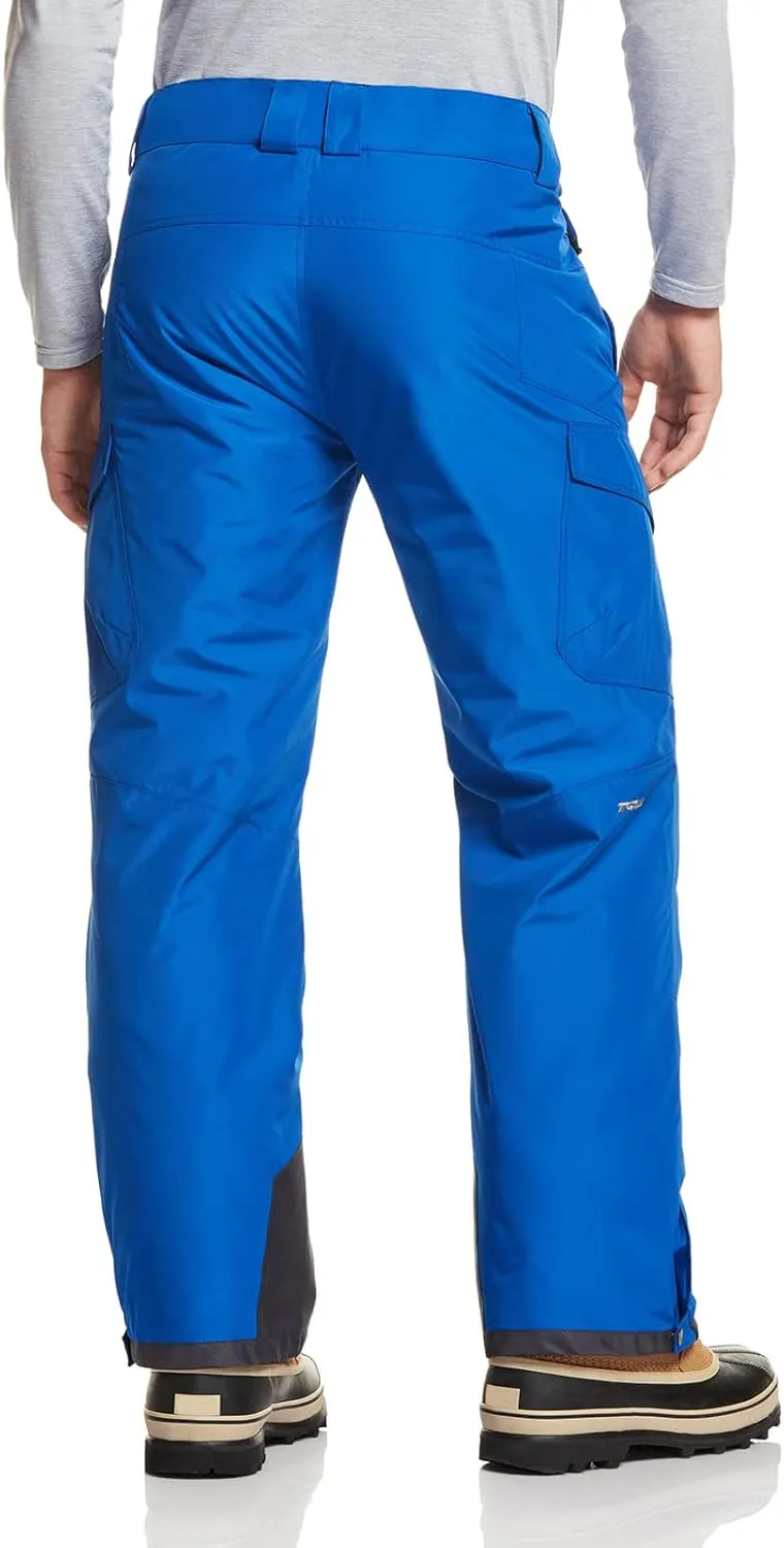 TSLA Men's Winter Snow Pants, Waterproof Insulated Ski Pants, Ripstop Windproof Snowboard Bottoms