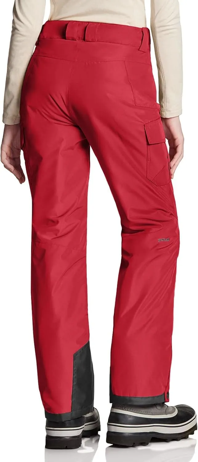 TSLA Women's Winter Snow Pants, Waterproof Insulated Ski Pants, Ripstop Snowboard Bottoms
