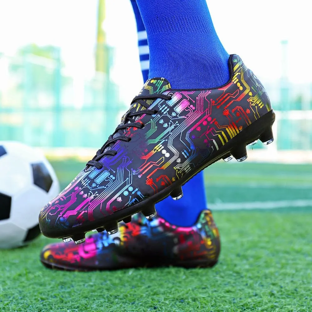 Unisex Low Top AG Sports Soccer Cleats Training Shoes Non-Slip Wear Resistant Football Shoes