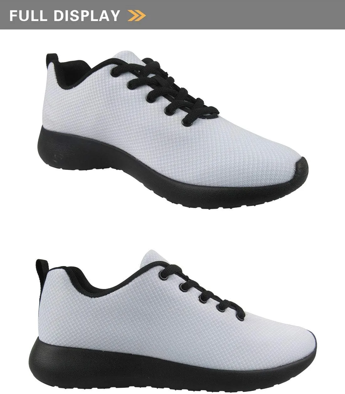 Upetstory Womens Gym Sports Running Fitness Tennis Sneaker Shoes Dental Pattern