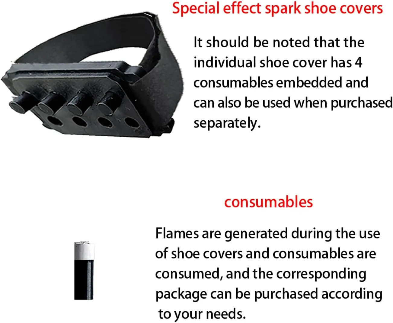 Upgrade 1/2PCS Reusable Motorcycle Sparks Shoe Covers | Bicycle Sparks | Skateboard Sparks | Cool Sole Sparkling Shoe Cover