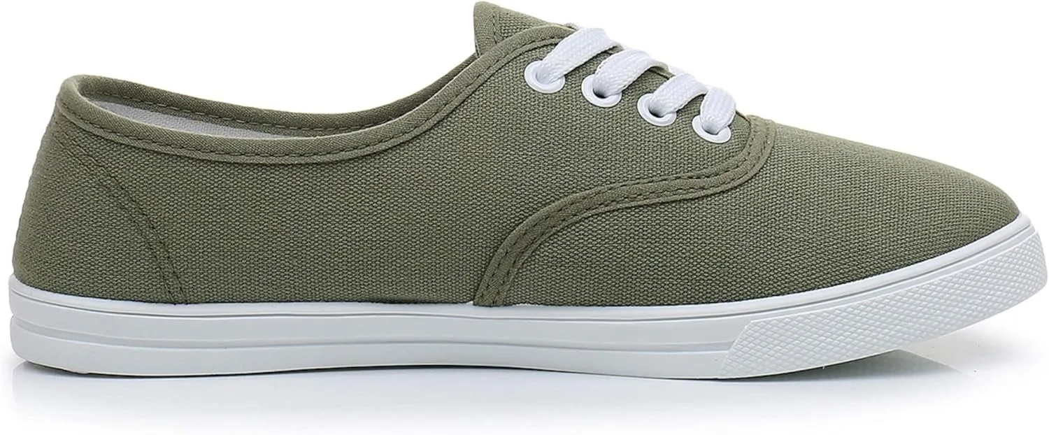 VenusCelia Women's Rainbow Canvas Lace Up SneakerⅡ