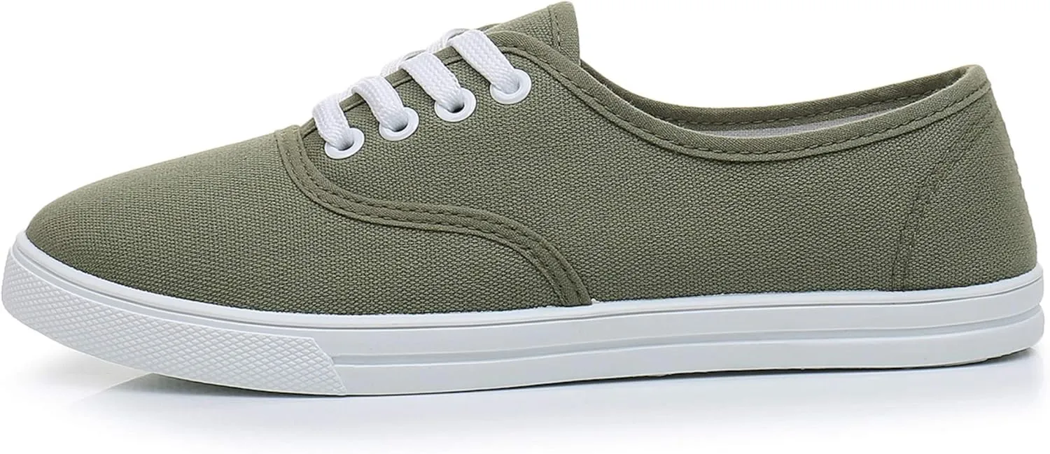 VenusCelia Women's Rainbow Canvas Lace Up SneakerⅡ
