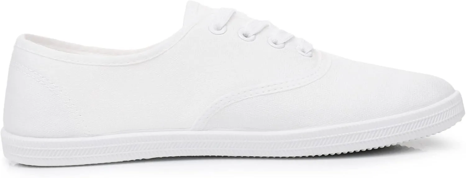 VenusCelia Women's Rainbow Lace Up Sneaker Shoes