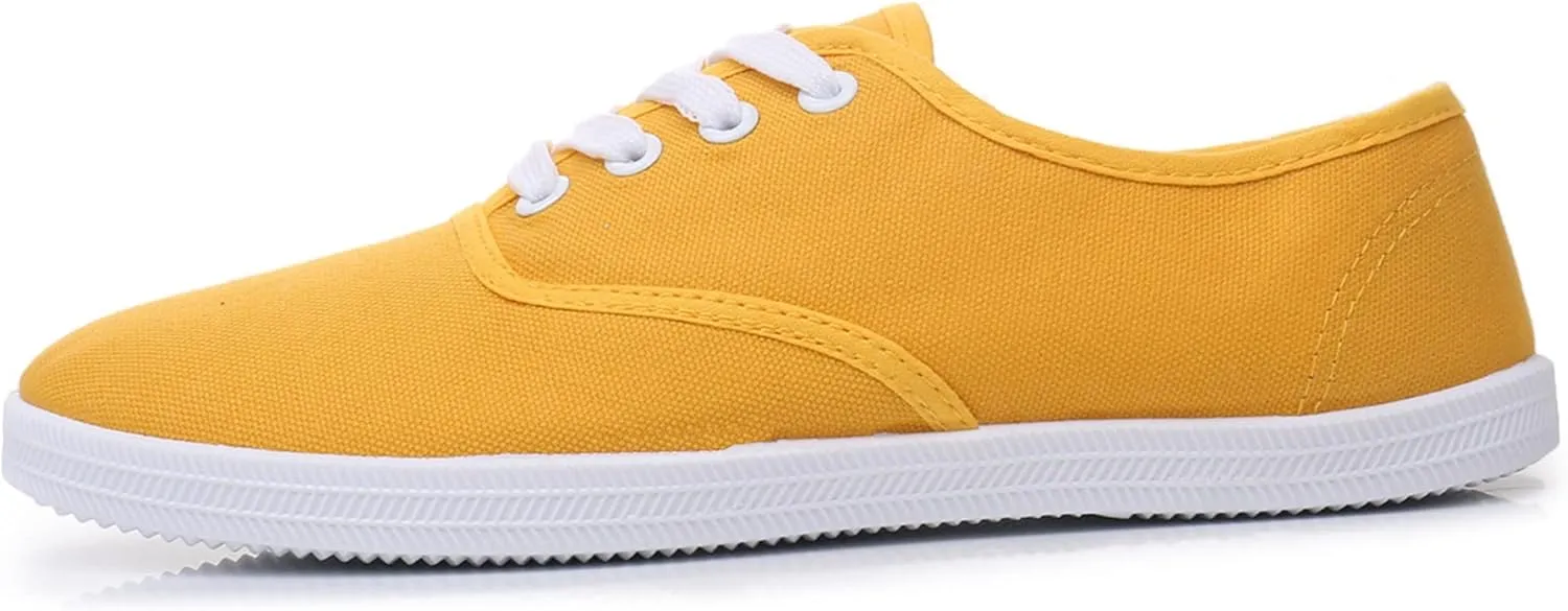 VenusCelia Women's Rainbow Lace Up Sneaker Shoes