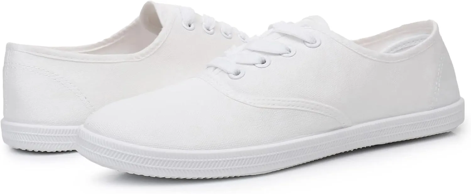 VenusCelia Women's Rainbow Lace Up Sneaker Shoes
