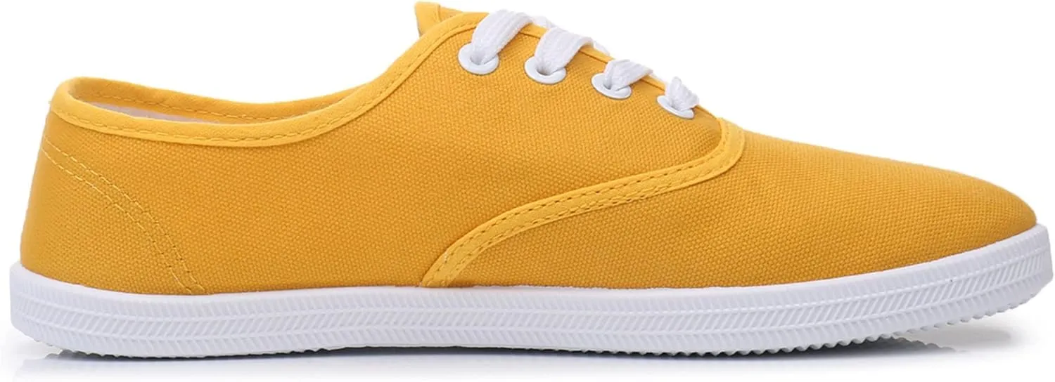 VenusCelia Women's Rainbow Lace Up Sneaker Shoes