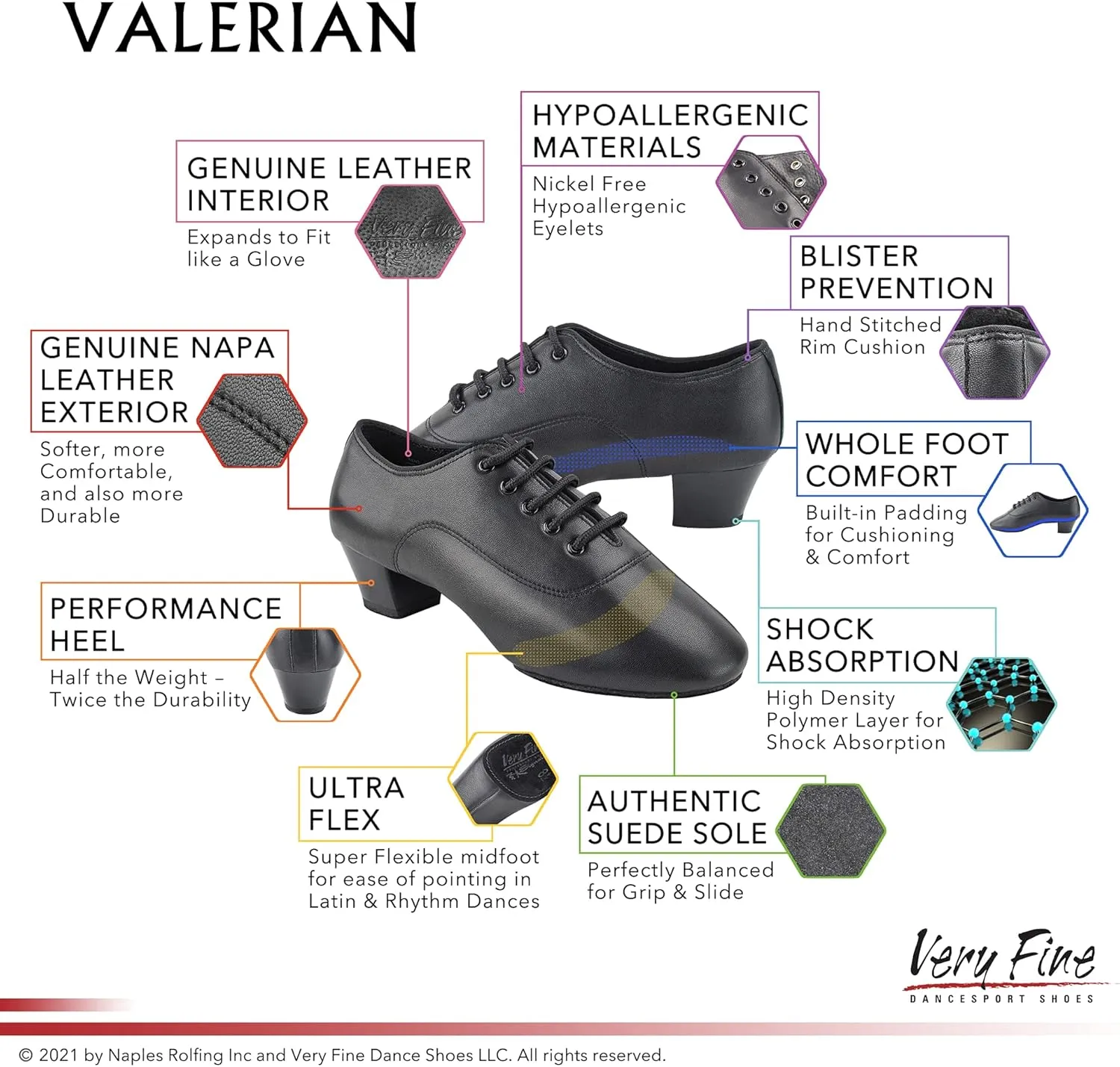 Very Fine Men's Valerian Marcus and Constantine Latin Collection Bachata Salsa Social Ballroom Dance Shoes